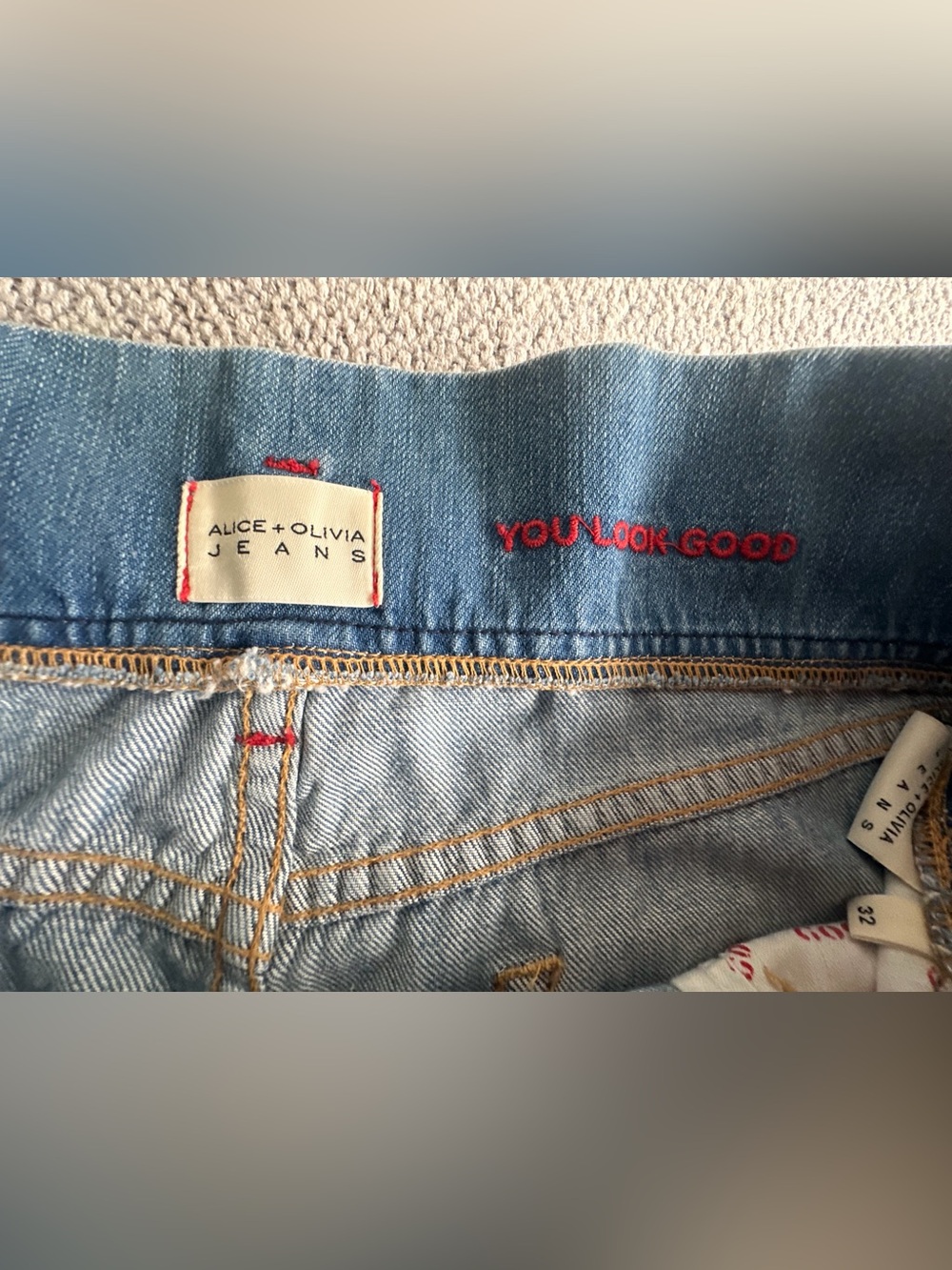 Alice + Olivia Paperbag Denim Shorts High Waist Belted
Distressed Sz 32 NWT - Picture 4 of 16